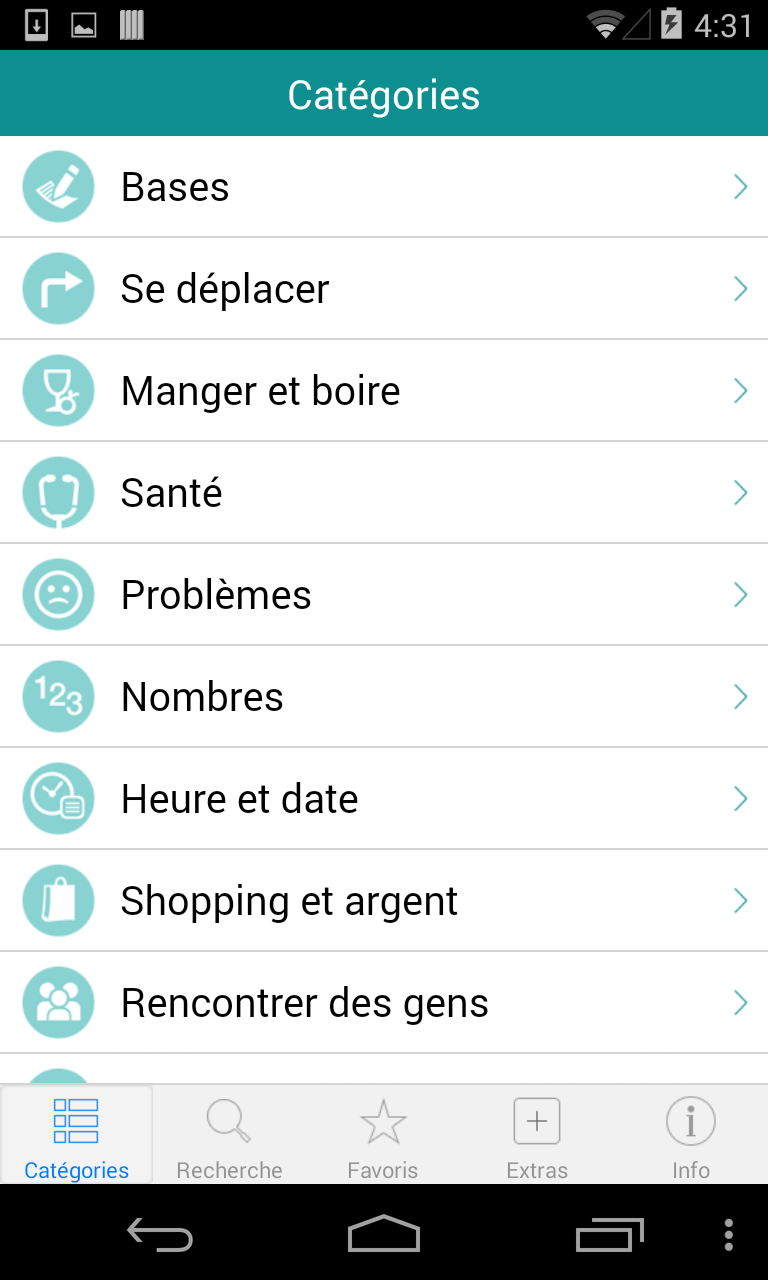 Android application Danish Translation with Audio screenshort