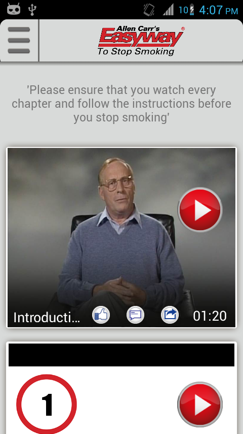Stop Smoking with Allen Carr Screen 1