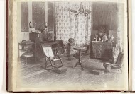 Interieur van een zitkamer met een piano, China