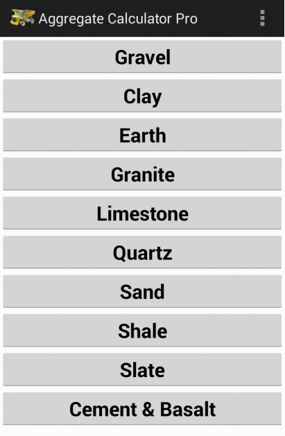 Aggregate Calculator Pro Screen 1