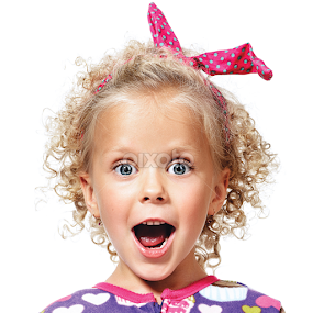 Portrait of a happy little girl by Anatol Misnikou - Babies & Children Child Portraits