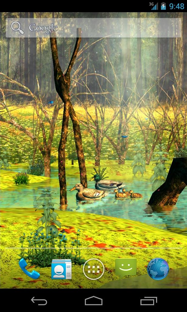 Ducks 3D Live Wallpaper FULL Screen 2