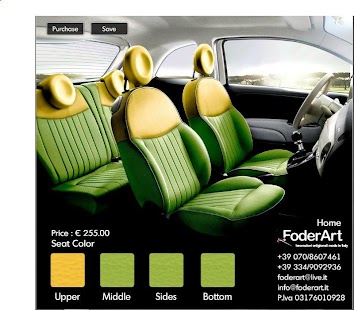 Lastest FoderArt Seat Cover For 500 APK for Android