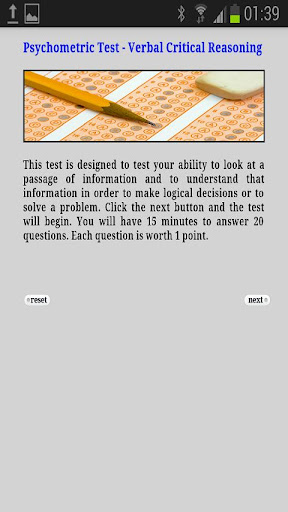 Psychometric Test Verbal Reas