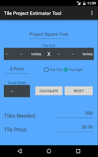 Free Tile Project Estimator Tool APK