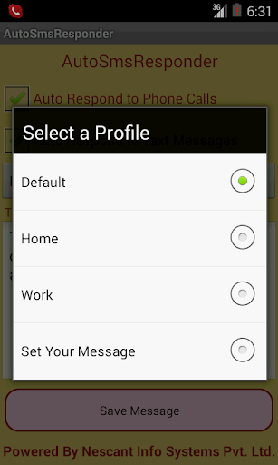 Auto SMS Responder