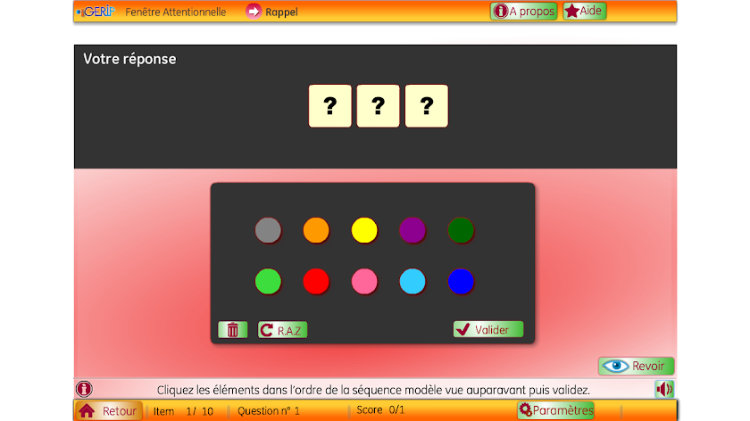 Fenêtre Attentionnelle Screen 2