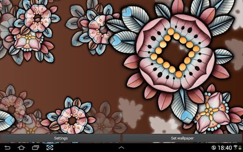 Free Brown Flowers Live Wallpaper APK for PC