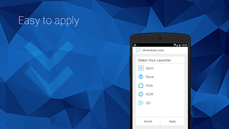 Minimalistic Icons | Blue poster 14