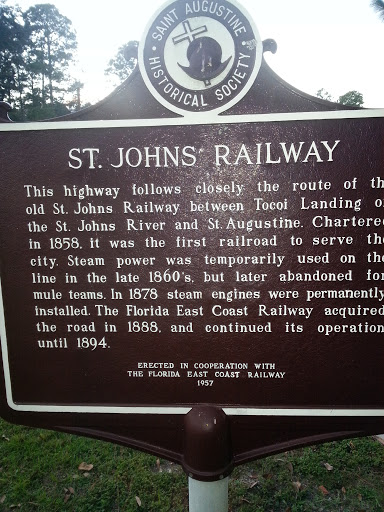 St Johns Railroad Historical Marker