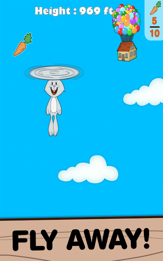 Игра Flying bunny для планшетов на Android