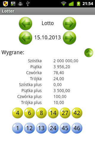 Lotter - wyniki lotto