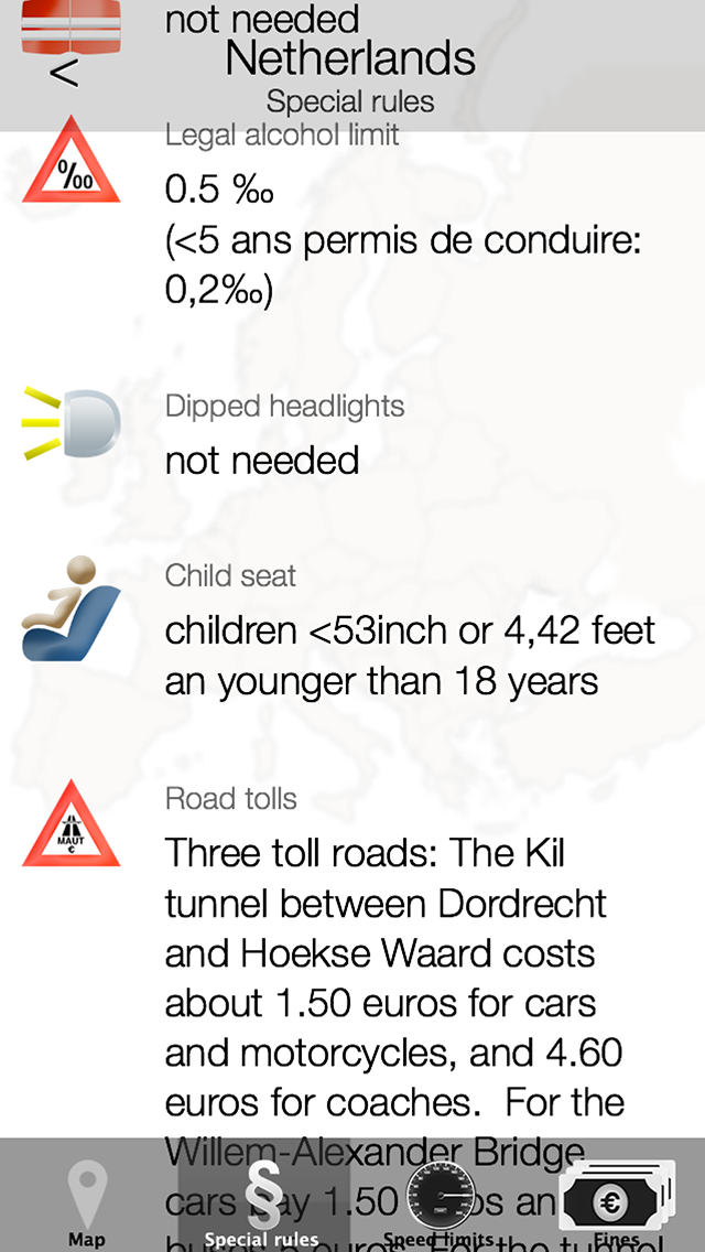 Driving in Europe Screen 3