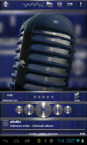 【免費音樂App】poweramp skin metal blue wood-APP點子