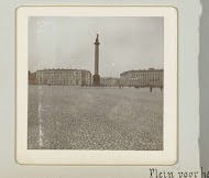 Het plein voor de Hermitage in Sint-Petersburg.