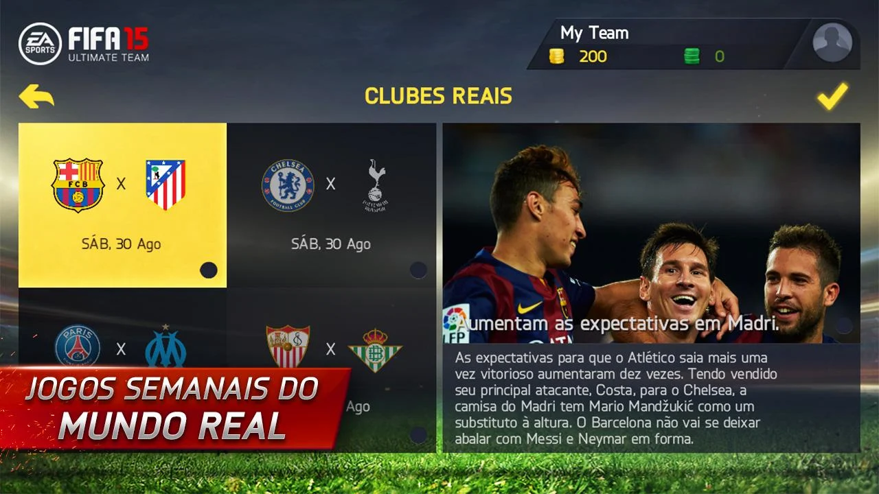 FIFA 15 Ultimate Team - Screenshot