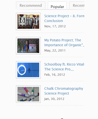 Science Project Videos