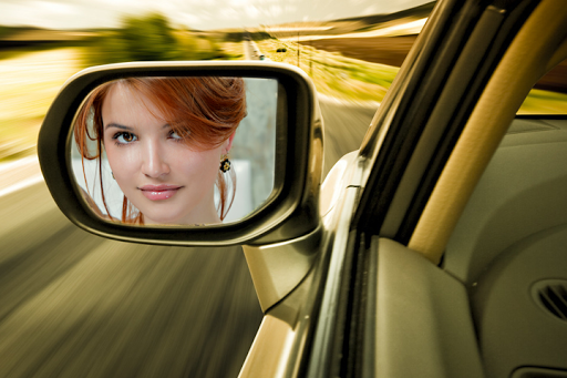 Car Mirror Photo Frames