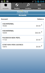 HomeStar Bank Mobile Banking Screenshots 1