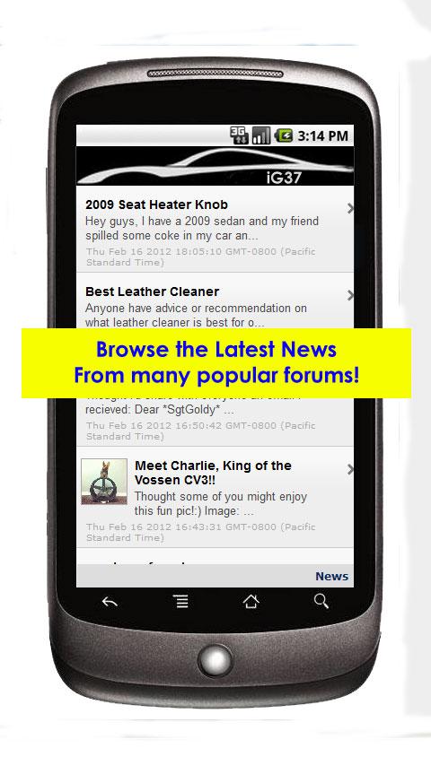 Android application iG35 screenshort