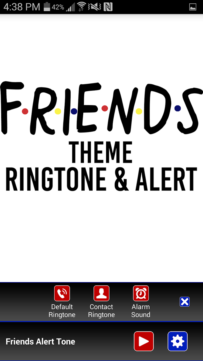 Friends Theme Ringtone &amp; Alert Screen 2