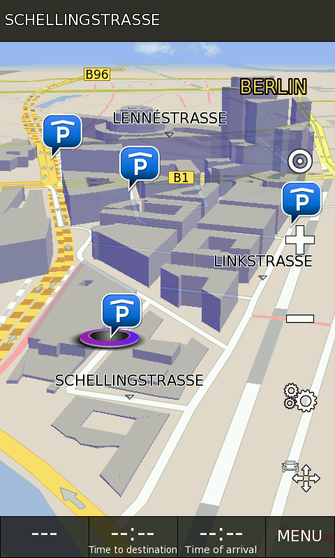 GPS Navigation BE-ON-ROAD - screenshot