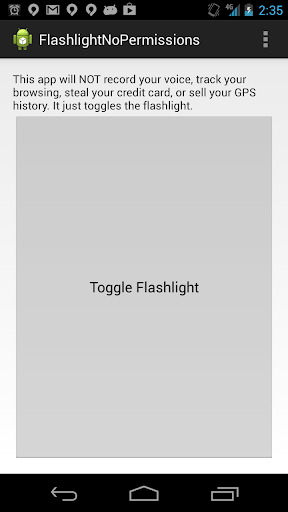 Flashlight No Permissions