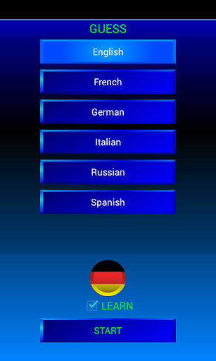 Guess and learn German