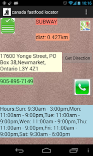 download Canada Fast Food Locator free