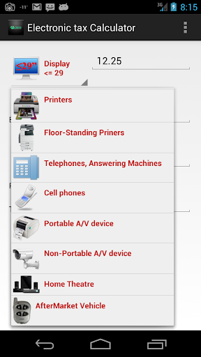 Electronic Tax Calculator