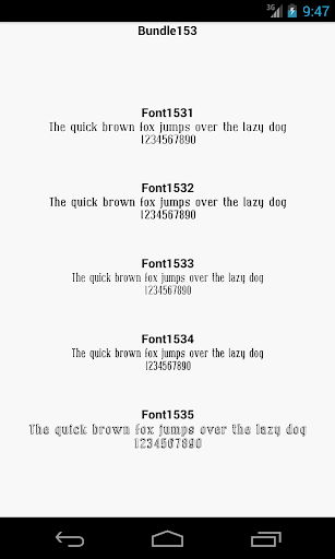 Fonts for FlipFont 153