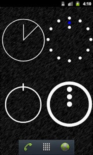 Android application Cool analog clocks white screenshot