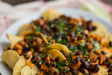 Chipotle Sweet Potato Vegetarian Nachos