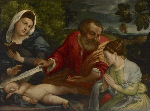 The Holy Family with a Donatrix as Saint Catherine of Alexandria