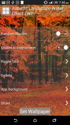【免費個人化App】Autumn Landscape Water LWP-APP點子