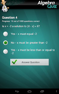 Ultimate Algebra Quiz Screenshots 6