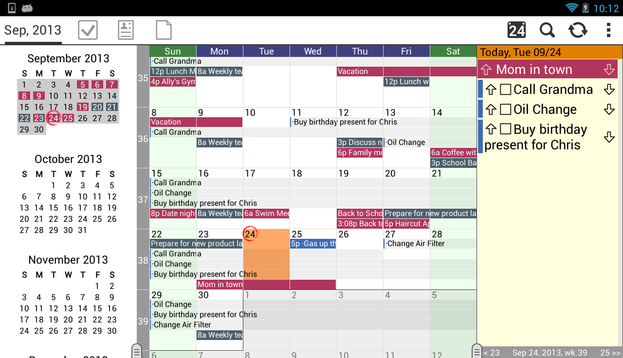 Pocket Informant 3 - screenshot