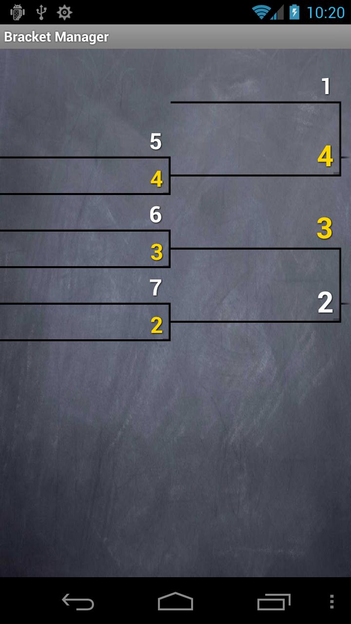 Bracket Manager Screen 3