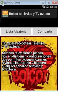 Free Download Boicot a Televisa y TV azteca APK