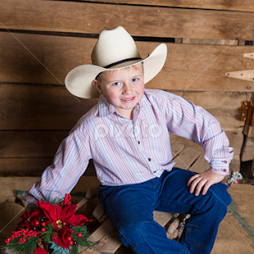 Christmas Cowboy by Tiffany Lett - Babies & Children Child Portraits