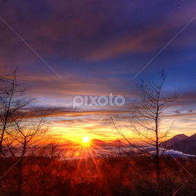 It’s not the mountain we conquer, but ourselves. by Kresnata Adijaya - Landscapes Sunsets & Sunrises