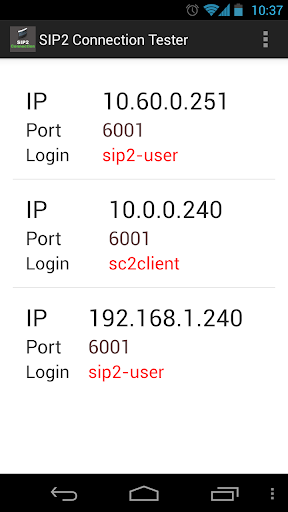 SIP2 Connection