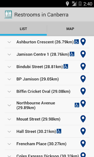 【免費旅遊App】Restrooms in Canberra-APP點子