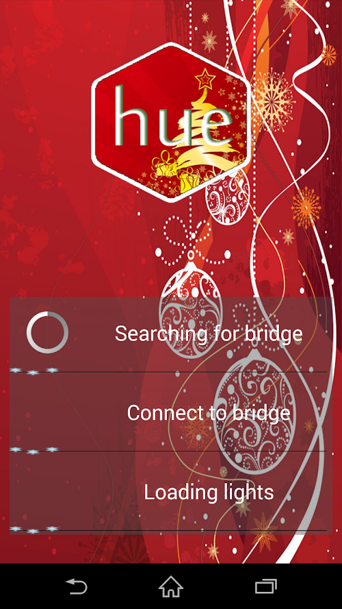 Android application Hue Christmas Friends screenshort