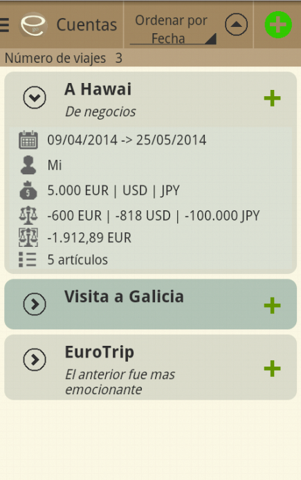Android application Expenses On The Go screenshort