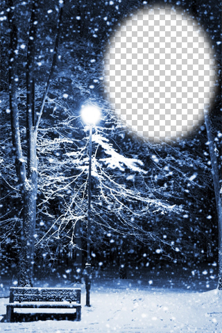 【免費攝影App】Winter Snowfall Photo Frames-APP點子