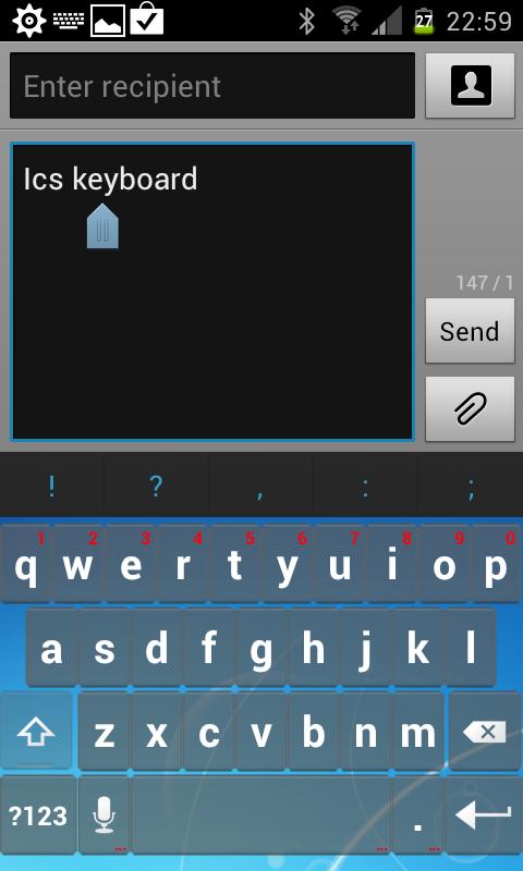 Wave Keyboard Skin Screen 1