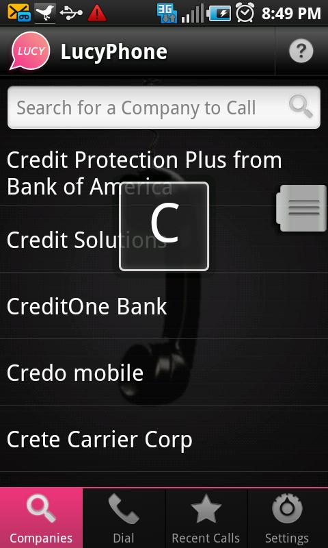 Android application Lucyphone ( Free ) screenshort