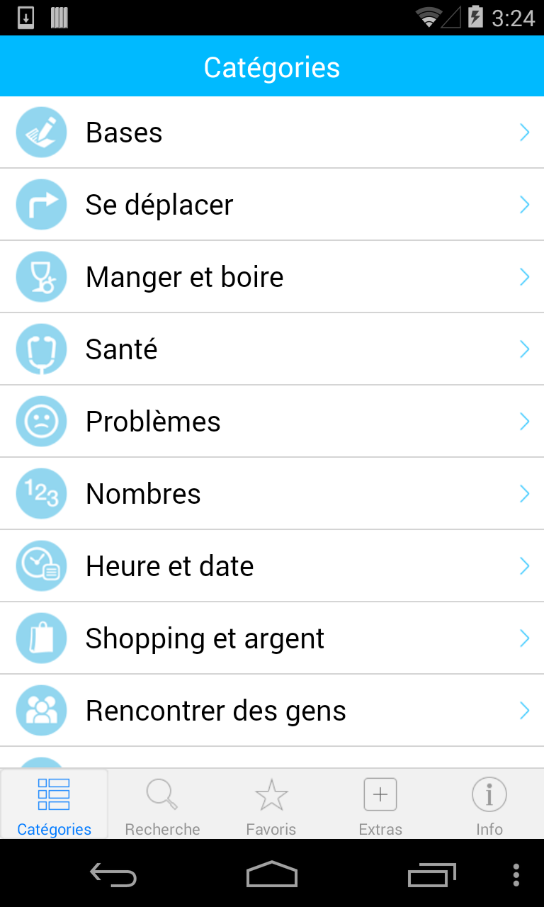 Android application Italian Translation with Audio screenshort