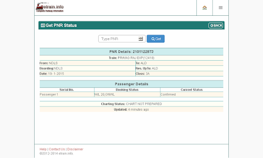 Indian Railways @etrain.info Screenshots 3